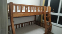 临稚胡桃木 儿童上下床实木高低床双层床上下铺床两层木床子母床 爬梯款 上铺宽1.0米下铺宽1.2米 实拍图