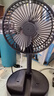 电风扇伸缩折叠小风扇宿舍家用静音充电型办公台式USB桌面宿舍大风力夏台面落地两用折叠电风扇 颜色随机 直插款无档位开关1个装 实拍图