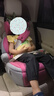 爸爸超人papahero儿童安全座椅汽车用增高垫3岁以上-12岁大童宝宝车载坐垫简 粉色 实拍图