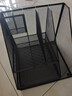 得力（deli）多功能金属网材组合式文件框栏 办公室桌面档案收纳盒多层资料置物架子 分层收纳 黑色9832 实拍图