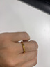 中国黄金（CHINA GOLD）黄金戒指足金碎碎冰戒指女款本命年送女生礼物520情人节生日礼物 圈号14/约0.96g 实拍图