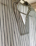 无印良品 MUJI 女式 麻 水洗 开领半袖连衣裙 女装汉麻裙子夏季 BC2JLA4S 米白色条纹 L 165/88A 实拍图