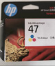惠普（HP）47原装大印量彩色墨盒 适用hp 4825/4826打印机 实拍图