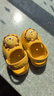 牧童儿童拖鞋夏男宝宝洞洞鞋软底女童卡通洗澡婴幼儿家居鞋奶狮黄130 实拍图
