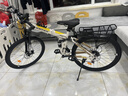 凤凰官方旗舰店折叠山地车自行车变速软尾越野骑行男士女式青少年单车 灰金辐条/折叠双减震/机械双碟刹 26英寸【适合155-185cm】 24速(35%客户选择) 实拍图