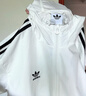 adidas经典三条纹运动连帽夹克外套男女春季阿迪达斯三叶草   亮白   XS 实拍图