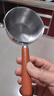 热油小锅泼油锅加厚不锈钢木柄防烫带刻度双倒流口不挂油无涂层 【木柄】爆款300ml 实拍图
