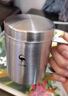 三四钢®316不锈钢水杯儿童学生口杯水杯304盖食品级泡茶杯防摔马克杯子 320ml：双层防烫 实拍图