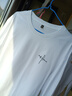 真维斯（Jeanswest）白色打底衫男2025新款春秋重磅纯棉内搭上衣学生圆领长袖T恤男士 白色(自由笔尖胸标) 3XL (体重180-205斤) 实拍图