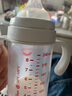 爱得利（evorie）婴儿奶瓶 宽口径双手柄带重力球Tritan奶瓶240ml 灰(6个月+) 实拍图