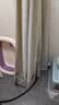 施香曼浴帘套装免打孔L型隐形防水防霉布艺浴室隔断帘淋浴弧形干湿分离 米白色 A款杆+1.8米宽+2米高+1.8米挡水 实拍图