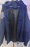 罗蒙三合一冲锋外套男士春秋季休闲加绒夹克男工装户外登山服衣服男装 6266A深蓝三合一 3XL 约160-180斤 实拍图