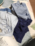 蕉内（Bananain）301P莫代尔内裤男士棉裆10A抗菌透气运动男生冰丝四角夏季礼盒3件 海军蓝+石南蓝+洗石蓝 3条 2XL 实拍图