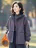 俞兆林妈妈春秋时尚休闲冲锋衣外套女2026春秋宽松遮肉百搭连帽夹克上衣 紫色（有里布）春秋款 XL （建议115-130斤） 实拍图