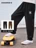 Converse 匡威男女纯棉长裤2026春秋新款舒适透气青少年大童休闲运动裤 正黑色【纯棉毛圈】 150 /63 【建议身高140-152cm】 实拍图
