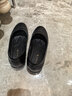 红蜻蜓女鞋牛皮休闲鞋女坡跟软皮小皮鞋通勤工作单鞋女WTB341831黑色38 实拍图
