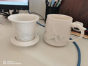 宅轻松 羊脂玉水墨茶杯陶瓷茶水分离过滤泡茶茶具中式带盖泡茶公道杯 实拍图