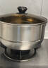 拜格（bayco）蒸锅家用3-4个人26CM 不锈钢单层加厚汤锅蒸煮二合一燃灶用BG1421 实拍图