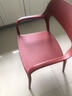麦瑞迪北欧时尚餐椅现代简约家用休闲椅餐厅咖啡厅靠背椅网红轻奢化妆椅 【现货速发】加厚稳固+深红色 实拍图