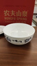 金岚玉唐山骨瓷7英寸面碗瓷盖大碗7吋盖碗面汤碗陶瓷带盖子微波炉泡面碗 青之花集-7英寸直口+带揪盖 实拍图
