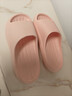 京东京造【泡泡云】踩屎感厚底轻盈防滑外穿拖鞋凉拖女士 浅粉35-36 实拍图