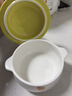 onlycook双耳陶瓷碗 带盖蒸蛋碗炖盅 儿童辅食燕窝蒸盅煲汤小汤盅 黄色 实拍图