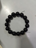 金石灵天然黑曜石手串男女款水晶手链海蓝宝五行补水佛珠转运珠生日礼物 黑曜石手链14毫米 实拍图