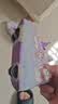 2026新款库洛米女童暴走鞋带轮子儿童滑轮鞋可拆装女孩加绒溜冰鞋 葡萄紫色 四季双网 28 内长17.8cm 实拍图