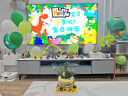 多美忆生日场景布置气球生日装饰宝宝周岁生日快乐电视投屏海报恐龙套餐 实拍图