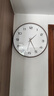 京东京造 木语系列挂钟 钟表挂墙时钟客厅电子钟30cm摩卡棕 实拍图