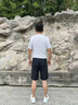【网眼透气清爽】夏季印花短袖男运动速干男士t恤男冰丝健身衣服 China【白】 4XL 【建议160-180斤】 实拍图