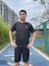 安踏（ANTA） 两件套 运动套装男秋季新款冰丝速干透气运动服父亲节爸爸套装 【店内爆款-清凉冰丝】黑T+梭织五分裤 M/170 实拍图