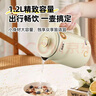 半球车载烧水壶300W宿舍学生电热水壶小功率500W迷你小型电水壶304不锈钢自动断电低功率煮水壶双层 1.2L 半球300W米黄304不锈钢 实拍图