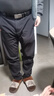 与狼共舞【抗皱易打理】商务通勤休闲裤百搭男士休闲长裤 001黑色 34  实拍图