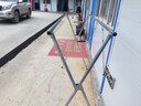 全品屋晾衣架落地不锈钢免安装家用室内户外折叠晾衣杆移动挂衣架晒被子 加固款【双杆】1.6米可伸缩+礼包 实拍图