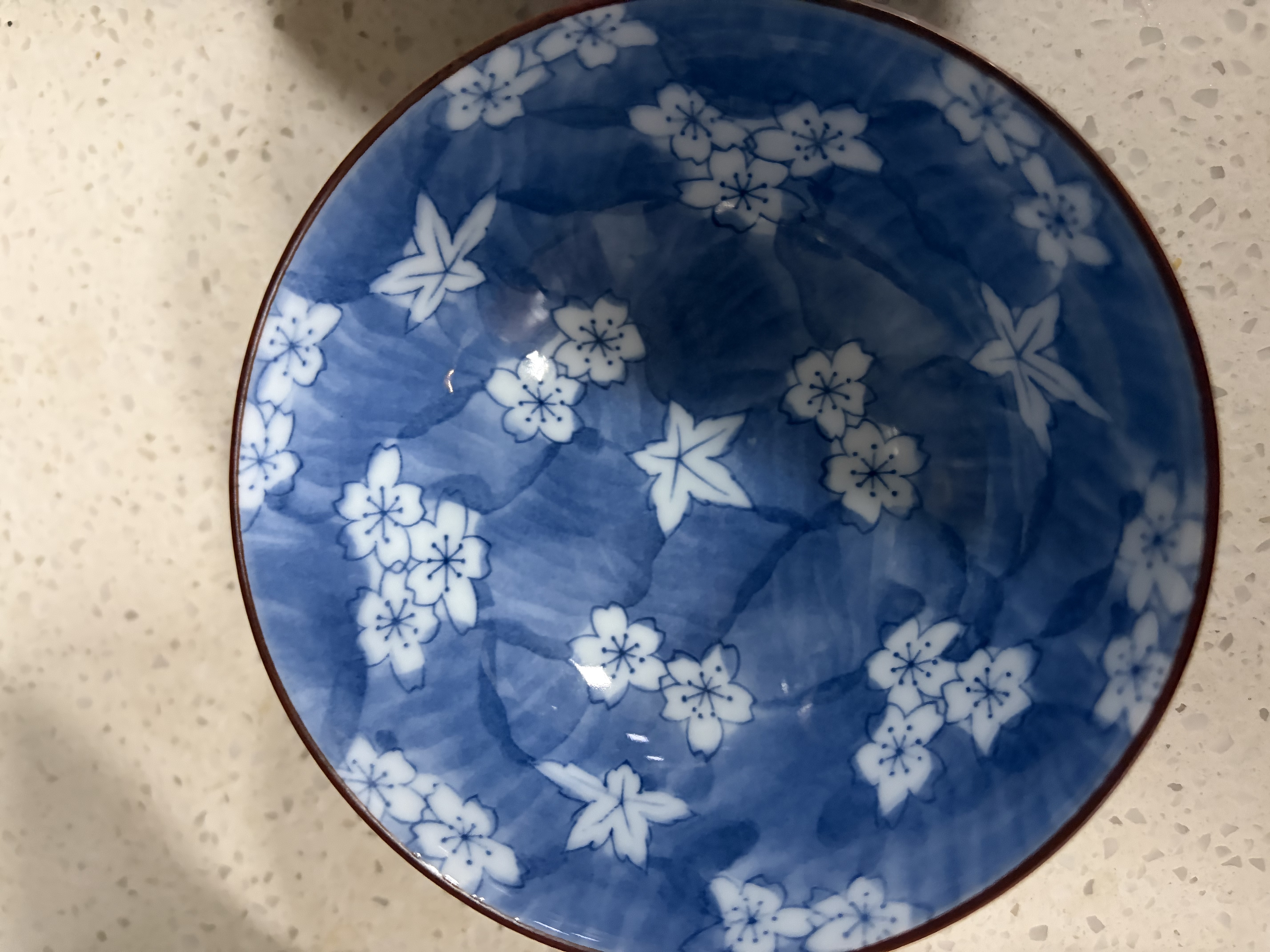 美浓烧（Mino Yaki） 【日本原装进口】餐具陶瓷碗日式釉下彩洗碗机可用家用饭碗 4.5英寸蓝绘饭碗5件套【礼盒装】 实拍图