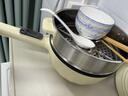 美的（Midea）电炒锅 电蒸锅 电煮锅 家用多功能电火锅 煎炒蒸煮炒菜锅 4L多用途锅一体宿舍锅 HCG2816 配蒸笼 实拍图