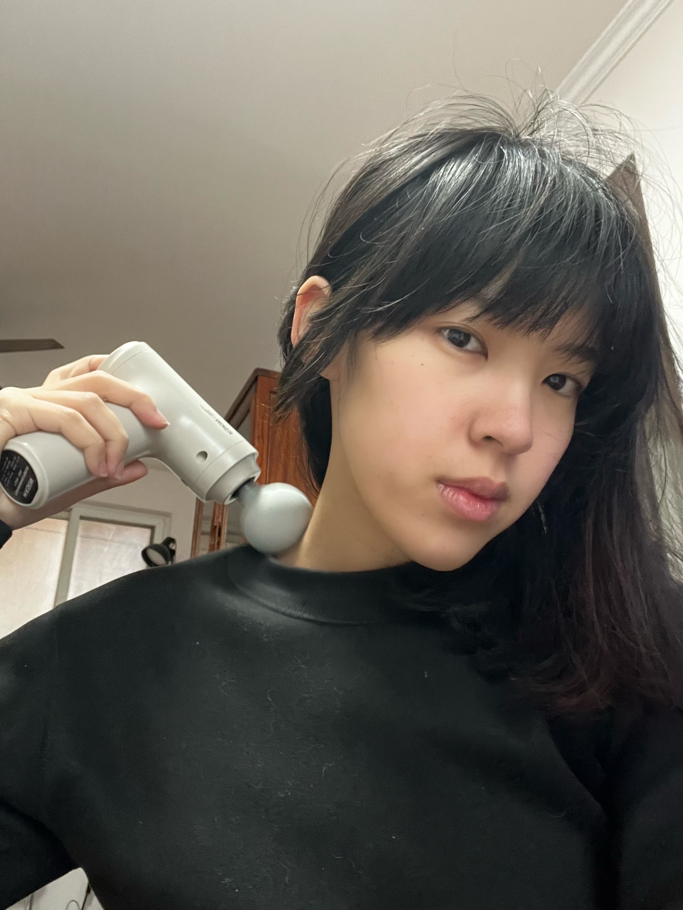 金稻筋膜枪按摩肌肉放松肩颈全身腿部按摩棒运动后深层按摩肌肉神器迷你便携男女实用年货送礼推荐 奶茶色 升级款-八个按摩/全身按摩 实拍图
