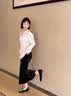 啄木鸟平底内增高单鞋女2026年春夏季新款浅口水钻乐福鞋软底百搭通勤鞋 黑色【内增高4CM】 37 (235mm) 实拍图