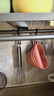 四季沐歌厨房调料置物架不锈钢免打孔壁挂式厨房用具大全收纳挂架筷子刀架 枪灰双杯60cm+4刀槽+10钩 实拍图