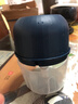 绞肉机小型打蒜器家用绞蒜切蒜器多功能辅食料理机电动蒜泥神器蒜蓉机自动切菜机压蒜器 宝蓝色- 0.26L （升级大电机） 实拍图
