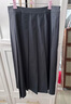 百图betu女装秋季新款半身裙简约显瘦百褶裙高腰半身裙女2308T60 深灰 M 实拍图