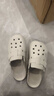 朴西厚底包头半拖女士夏外穿洞洞鞋 浅沙色  35-36 实拍图