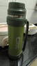 希乐大容量保温旅行壶304不锈钢热水壶车载真空户外保温水瓶绿色2.4L 实拍图