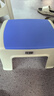 好尔凳子家用板登客厅卧室换鞋凳防滑塑料小凳子脚踏矮凳中号蓝色1个 实拍图