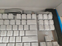 惠普（HP）GK200机械键盘有线办公游戏键盘 20种背光灯效 87键电竞键盘鼠标套装电脑外设键鼠 皎月白【青轴】冰蓝光 实拍图