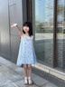 迪士尼（Disney）艾莎公主裙女童直筒裙子爱莎连衣裙女童2026夏装童装亮片表演礼服 蓝色 130 晒单实拍图