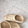 特步（XTEP）洞洞鞋女士夏季拖鞋子女款外穿情侣运动凉鞋女 A457 麦卡其 37-38 实拍图