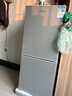 新飞（Frestec）小冰箱 冰箱小型双开门 迷你双门家用宿舍租房冷藏冷冻电冰箱节能省电 98L银【店铺热卖+省电轻音】 实拍图