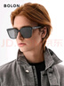 BOLON暴龙眼镜林一同款墨镜男款方框太阳镜女偏光镜防晒近视定制BL3203 【明星同款】C10 亮黑色-偏光 实拍图
